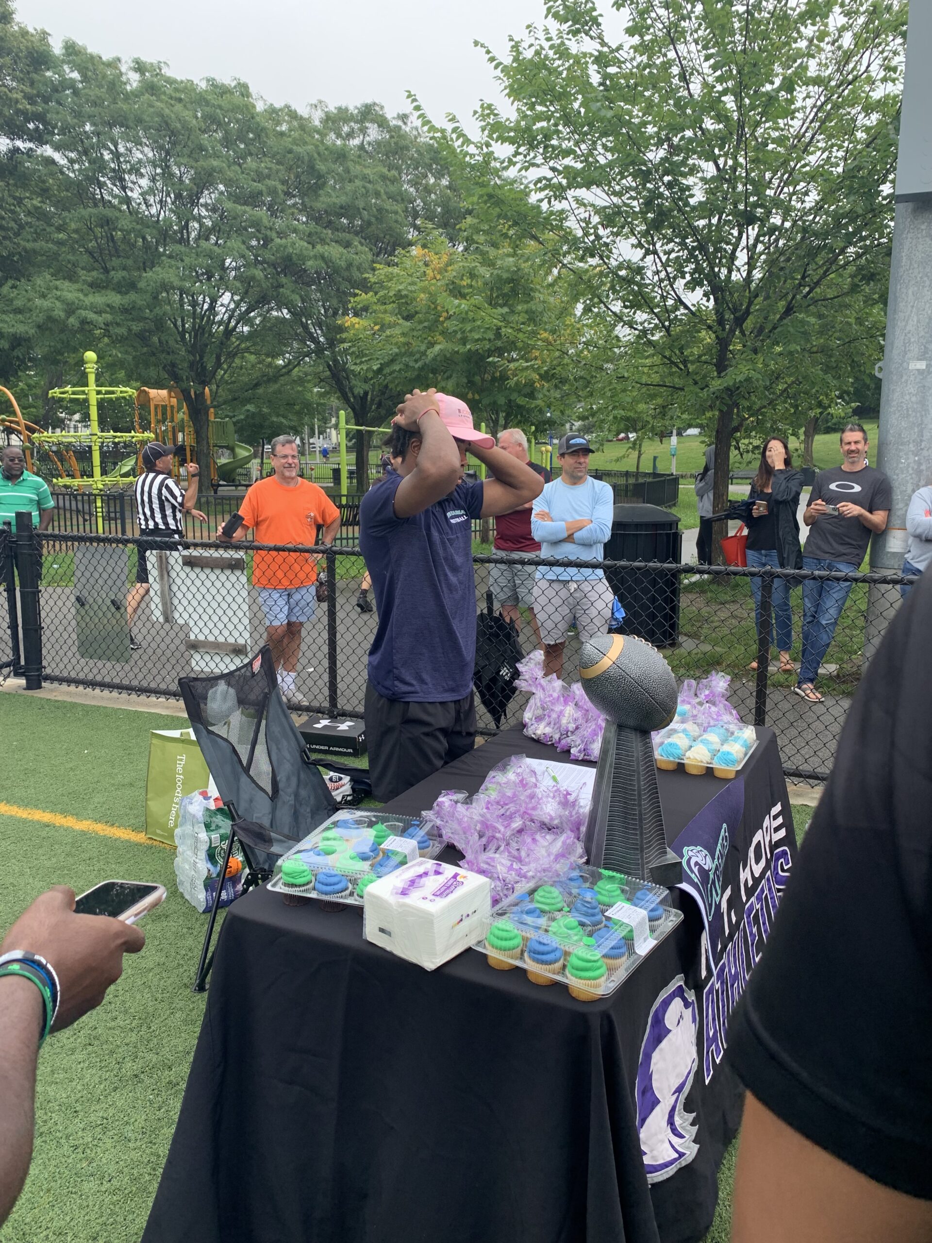 Athlete signing scholorship